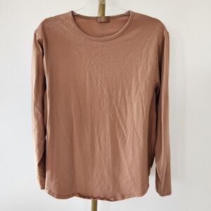 Nuuds Long Sleeve Tan Shirt Large